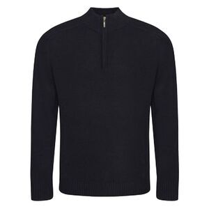 Ecologie Mens Wakhan Zip Neck Sweater / Black